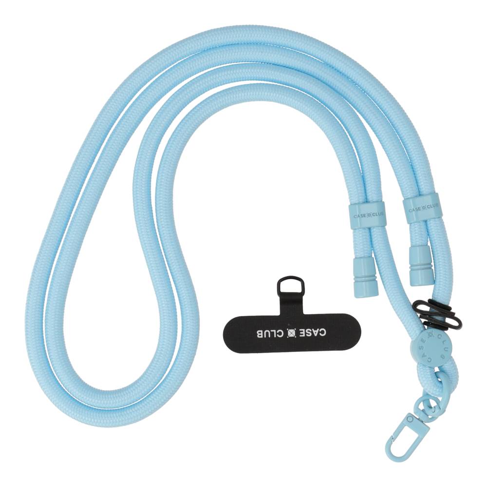 sky blue rope crossbody strap